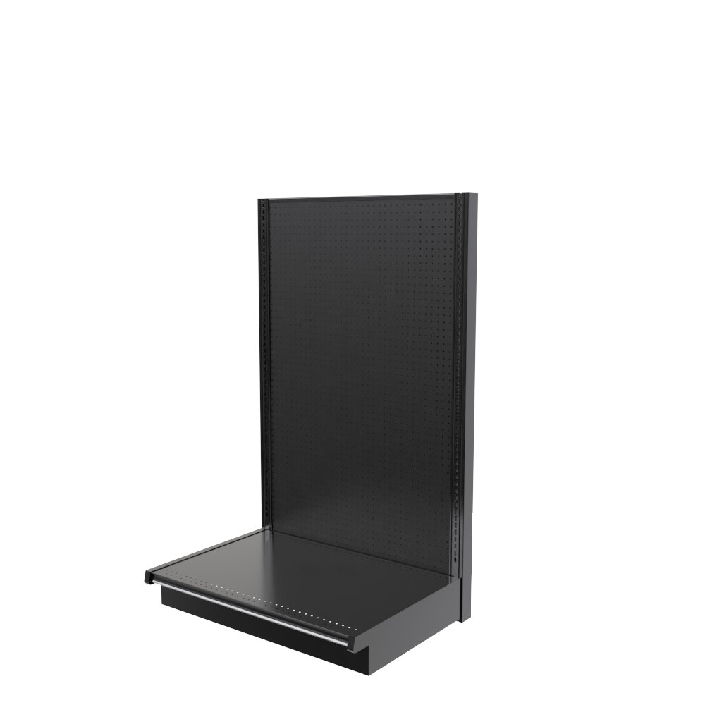 Black Gondola Shelving Wall Display Store Fixture by Lozier