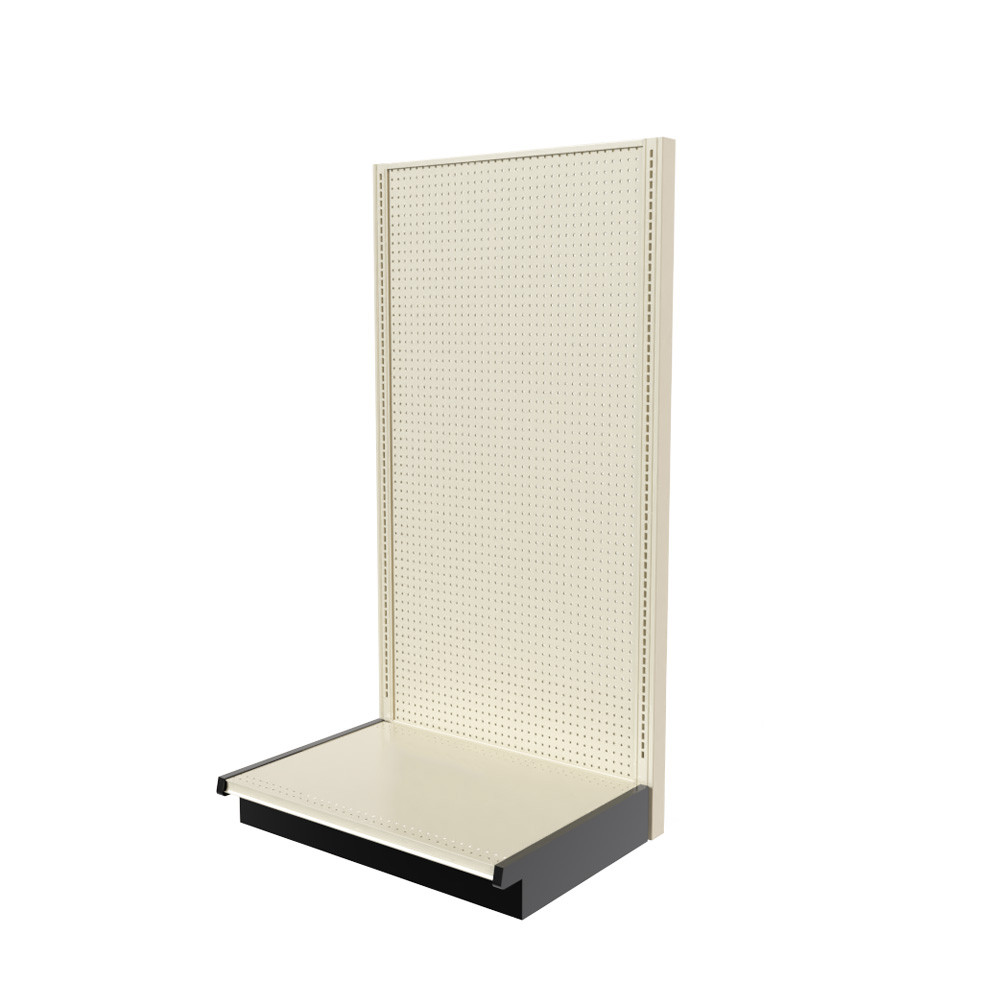 Lozier Gondola Shelving Single Sided Platinum 36W 72H 25D DGS Retail