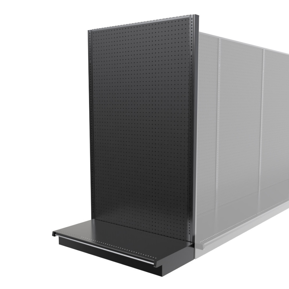 Lozier Gondola Shelving End Cap Black 48W 84H 22D DGS Retail