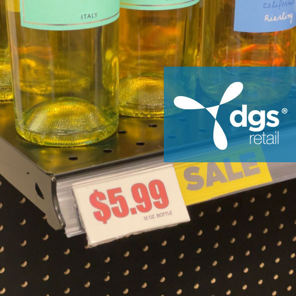 Plastic Label Holder for Gondola Shelving | Shelf Talker | DGS Retail