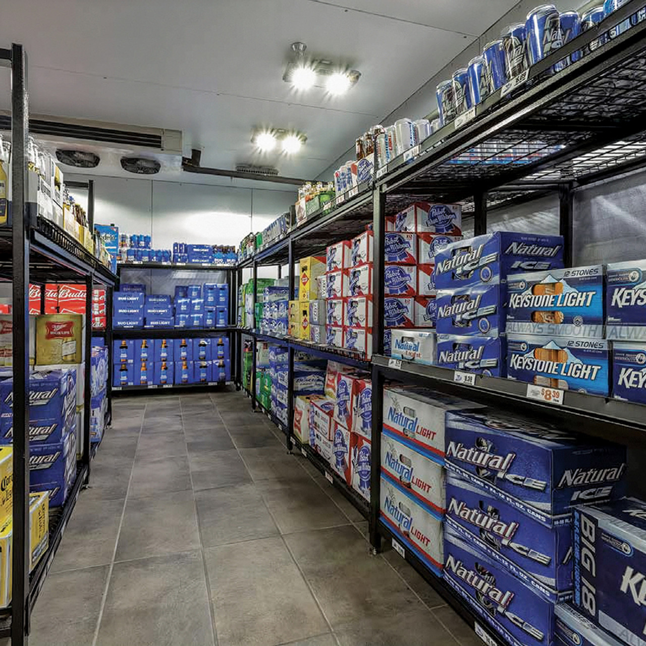 Commercial Walk In Cooler Beer Cave Shelves On Sale DGS Retail
