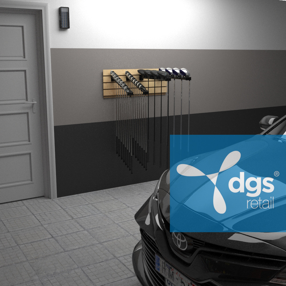 ProHome™ Precision Golf Club Gallery Rack for Garage - Professional ...