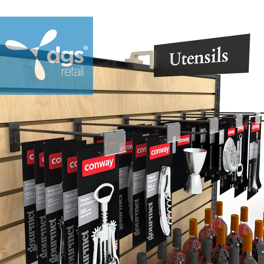 Paddy Clip Beige Sign Holder for Gondola Shelving Add Retail