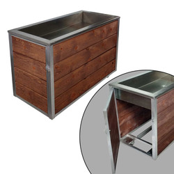 Movable Wooden Orchard Produce Display Bins for Sale