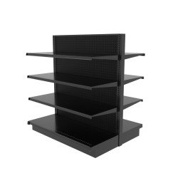 Shop Generic Metal Wall Mounted Adhesive Corner Storage Shelves, Black