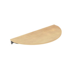 Retail Shelving, Round Wood Display Shelf, 36W 18D