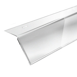 Clear Plastic Flip-Up Shelf Edge Card Holder - 5 1/2L x 3 1/2H