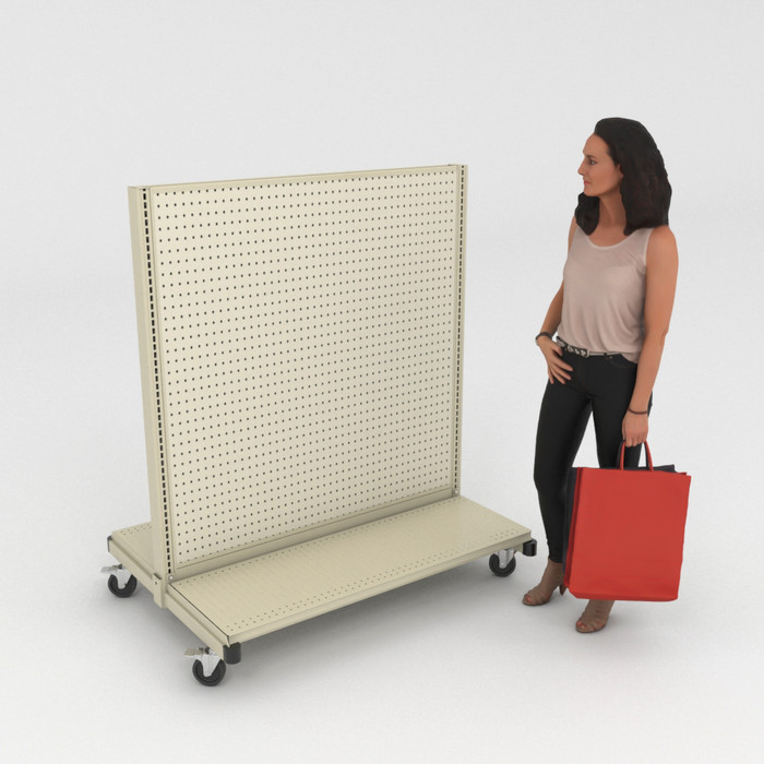 Rolling Gondolas Shelving on Wheels DGS Retail