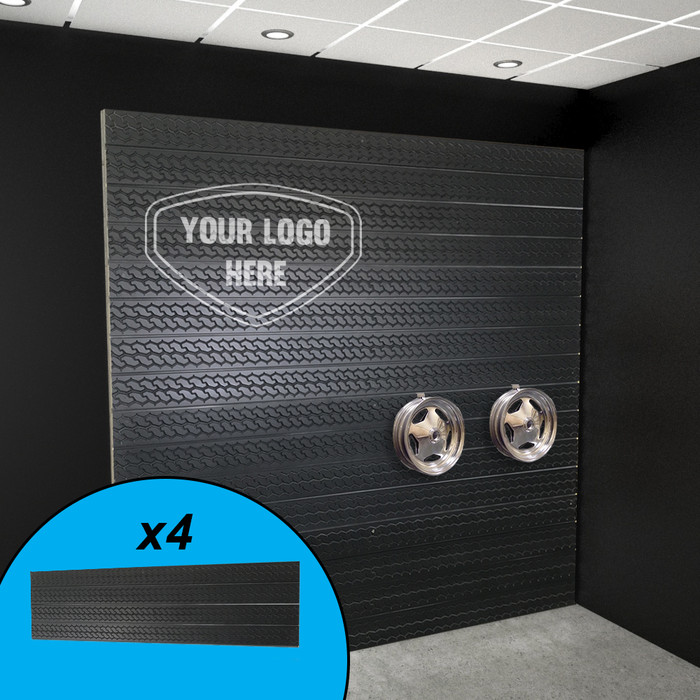Tire Tread Slatwall Displays with Custom Graphics DGS Retail