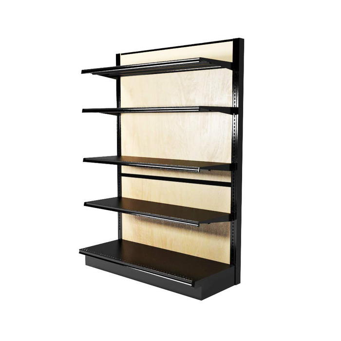 Lozier Wood Gondola SingleSided Unit With 5 Shelves DGS Retail