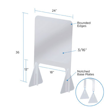 Commercial Sneeze Guards For Checkout Counters DGS Retail