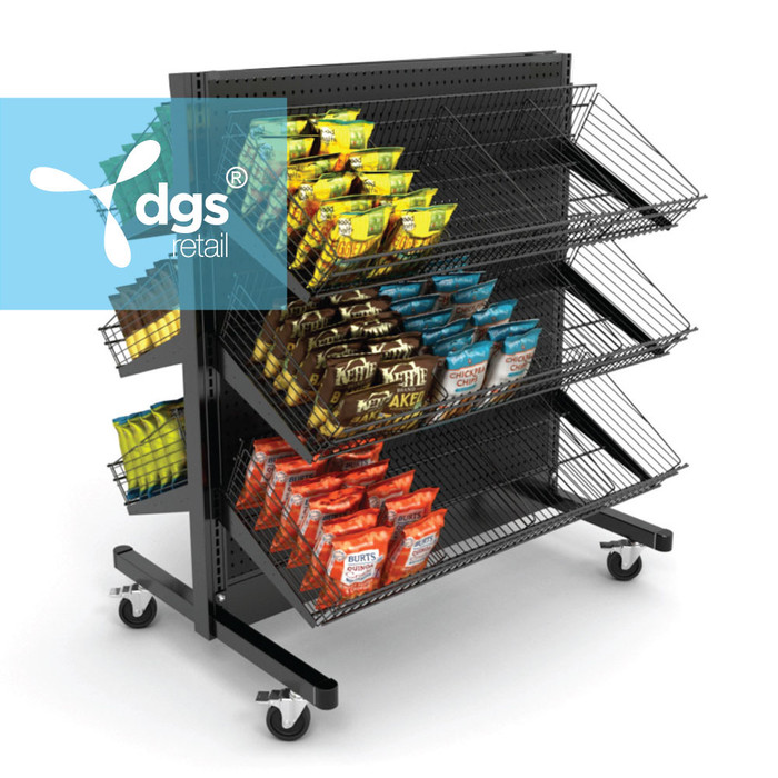 Rolling Gondola Shelving Unit For Impulse Rack Sales