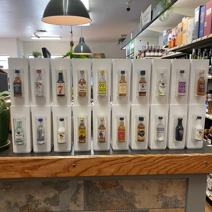 Shooter Displays Commercial Mini 50ml Liquor Bottle Bins