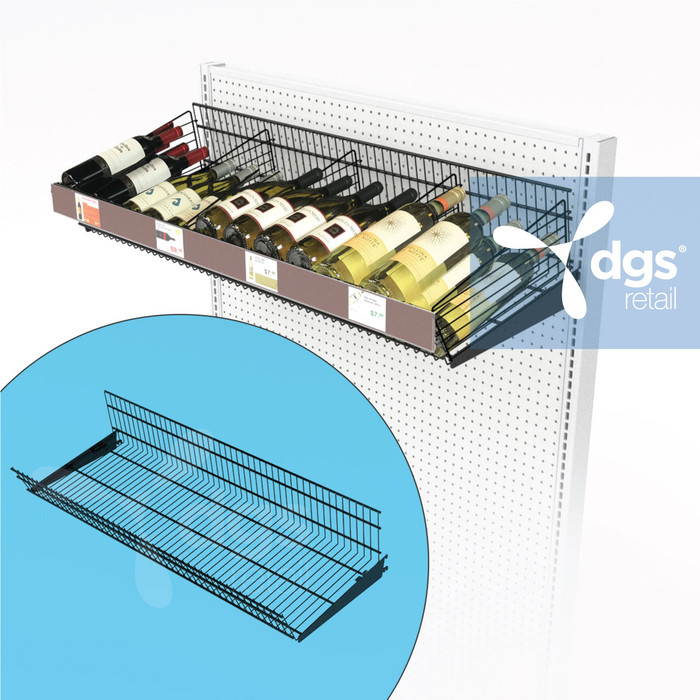 Wire Display Basket Shelf Dump Bins for Gondola Shelving DGS Retail