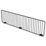 black wire shelf divider for use on retail gondola shelving units