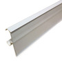 white plastic price tag strip for double wire cooler freezer shelves 26 inches wide
