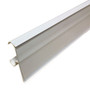 white plastic double wire cooler shelf strip for price tags 20.5 inches wide