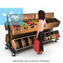 Wooden Mobile Rolling Gondola Display Made By DGS Retail