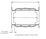 Lozier gondola shelving uprite upright part accessory drawing