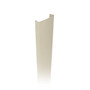 lozier retail gondola shelving accessory part upright end trim in off-white platinum color