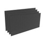 lozier gondola shelving accessory part pegboard back panel in charcoal black finish