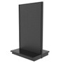 black metal gondola shelving double sided unit for convenience retail stores