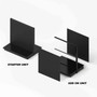 black Lozier gondola shelving add-on unit