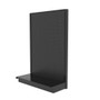 black lozier madix gondola shelving unit