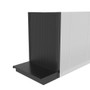 black retail end cap display rack unit design for store shelving