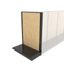 black gondola shelving end cap display for convenience and retail stores