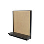 Lozier Gondola Wall Display Starter, Black and Wood 48W 60H 13D