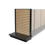 Lozier Wood Slatwall Gondola Retail End Cap 36W 60H 16D