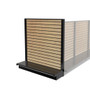 Lozier Wood Slatwall Gondola Retail End Cap 48W 54H 16D