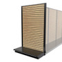 Lozier Wood Slatwall Gondola Retail End Cap 48W 84H 22D