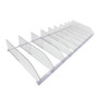 retail shelf dividers for rx, pharmacy, gondola units, wood and glass shelves in stores