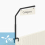 Category Gondola Aisle Sign Holder Single Sided, Gondola Mount