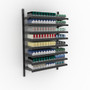 CostSaver Cigarette Display Rack 8 Shelves, Adjustable Spring Pushers 36W 60H