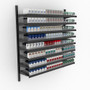 CostSaver Cigarette Display Rack 8 Shelves, Adjustable Spring Pushers 48W 60H