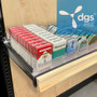 WoodMax Cigarette Display Rack 16 Shelves, Adjustable Spring Pushers 72W 60H
