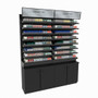 TobacPro Cigarette Display Rack 16 Shelves, Adjustable Spring Pushers 72W 60H