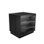 Lozier checkout counter for retail stores, black 36 inches wide