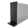 Lozier Shelving End Cap Unit, Black 36W 96H 19D