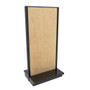 Lozier Gondola Island Display Starter, Black and Wood 36W 78H 13D