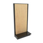 Lozier Gondola Wall Display Starter, Black and Wood 36W 78H 16D