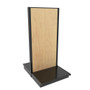 Lozier Gondola Island Display Starter, Black and Wood 36W 78H 25D