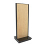 Lozier Gondola Island Display Starter, Black and Wood 36W 96H 16D