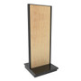 Lozier Gondola Wall Display Starter, Black and Wood Pegboard 36W 96H 19D