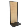 Lozier Gondola Wall Display Starter, Black and Wood Pegboard 36W 96H 25D
