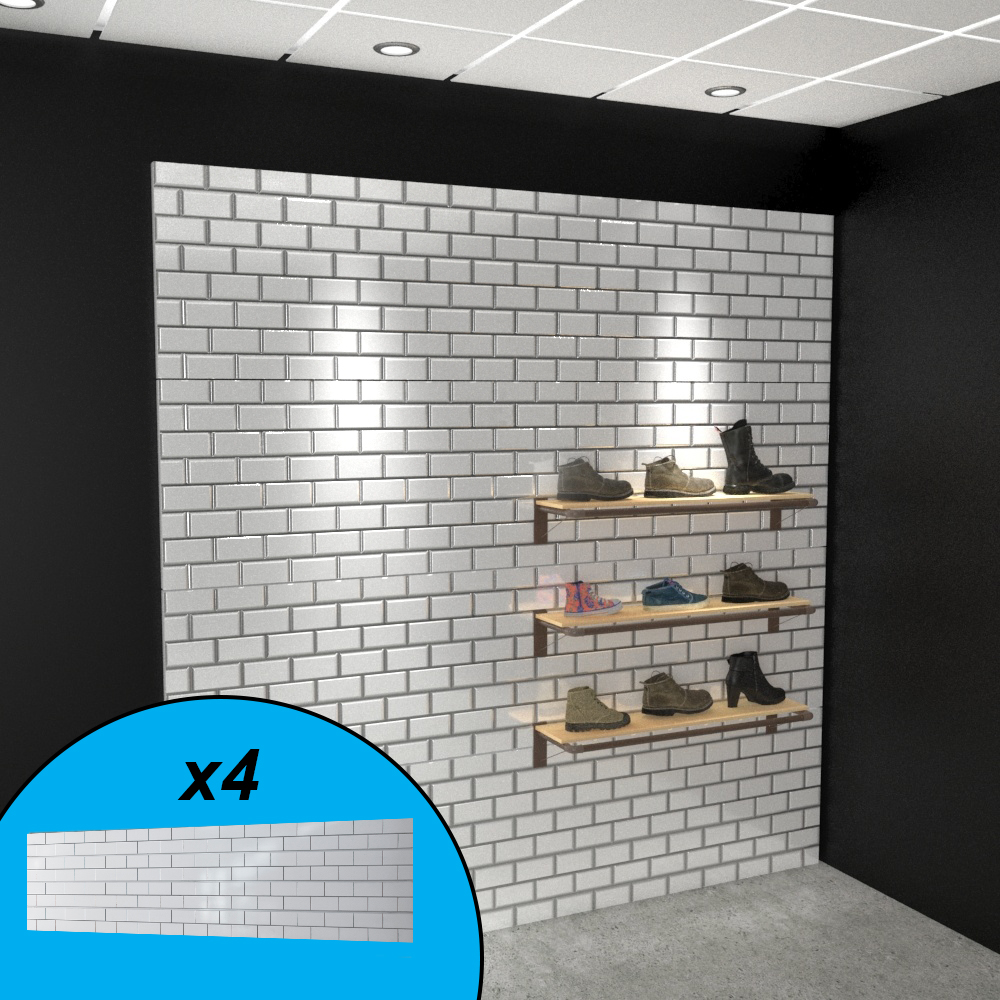 Subway Tile Wall Displays | Textured Slatwall | DGS Retail