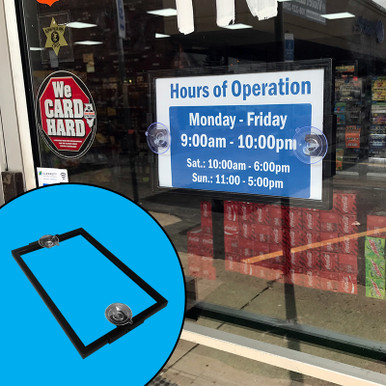 16.5 x23.4,1-Packs A2 A2 Window Sign Holder,Static-Cling Magnetic Frame,UV and Heat Resistant,Perfect for Refrigerator//Door//Wall//Cupboard Display Frame